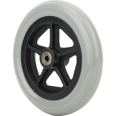Wheelchair Front Wheels, 7 Inch Front Wheels, Non-Slip Rubber Wheels for Disabled, Replacement Wheels for Wheelchairs, Walkers, Rollators