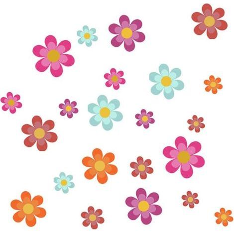 20 PCS Autocollant Antidérapant pour Baignoire étanche,Autocollant de Salle de Bain Baignoire Fleur de Réfrigérateur Sticker Fenêtre de Porte Décoration-Fei Yu (1/3)
