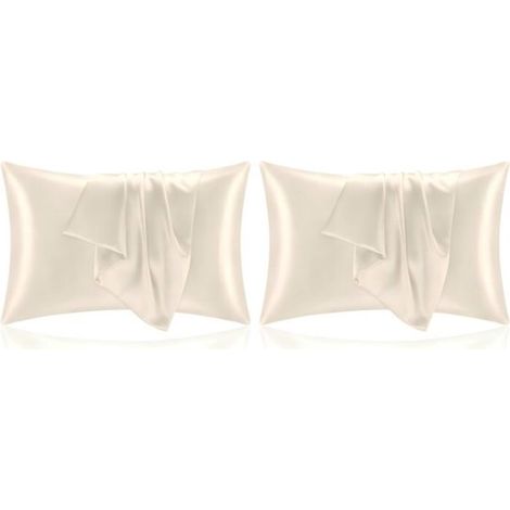 Lot de 2 taies d'oreiller - microfibre brossée douce et facile d'entretien - infroissable et résistante aux couleurs - 51 x 76 cm - Gris foncé (1/5)