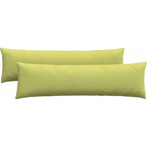 Maison Exclusive - Sofakissen 2 pcs Hellgrün 145 x 40 cm Stoff