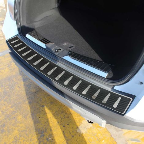 OMAC Ladekantenschutz für Ford Kuga 2012-2019 Edelstahl carbon foliert (1/5)