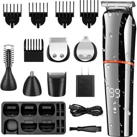Professioneller Haarschneider, Barttrimmer für Herren, wasserdichter 6-in-1 Multifunktions-Präzisionstrimmer (1/3)