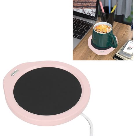 Sous-tasses isothermes pour tasse à café/tasses à café/tasses chauffantes/tasses chaudes/tasses chaudes/thé/chauffe-café de bureau/norme américaine 110 V rose (1/5)