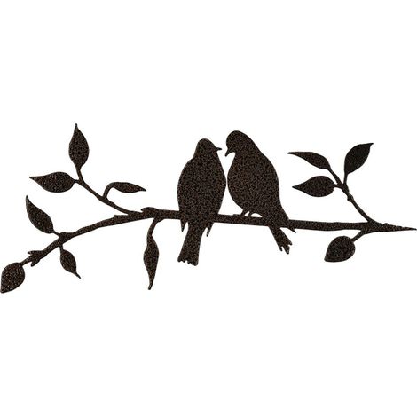 Décoration murale en métal représentant un colibri pour votre jardin ou arbre. Décorations de jardin et de Pâques.