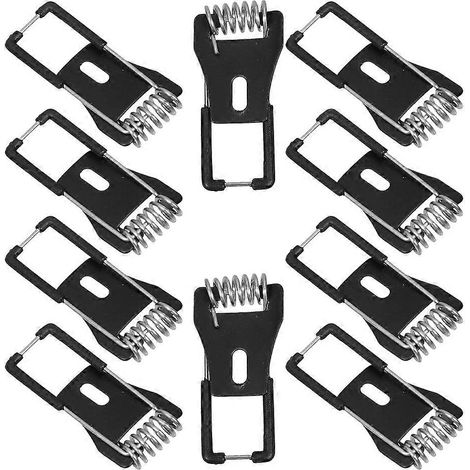 Lot de 10 clips de fixation universels pour spots encastrés (diodes électroluminescentes), compatibles avec les lampes de plafond. (1/3)