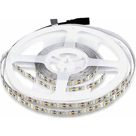 Striscia led 2835 strip flessibile da 5 metri bobina adesiva 600 led smd luce naturale 4000k IP22 per interni (1/4)