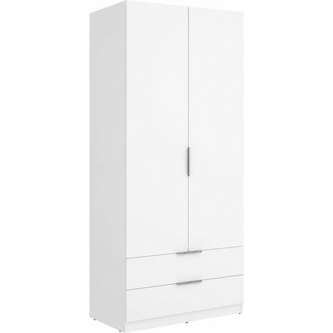 Armadio 2 Ante con 2 Cassetti Star - Bianco (1/5)
