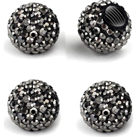 Crystal Diamond Car Tire Decoration Dust Door Cap Cap (1/5)
