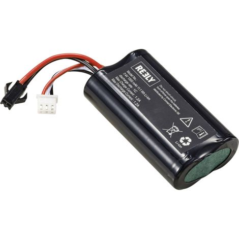 Pack de batteries Li-Ion 7.4V 1500mAh – 2 cellules – Technologie haute capacité pour performances optimales – Compatible avec modèles JST SM-2P – Reely