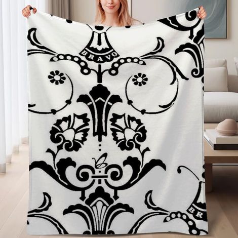 Couverture en polaire chaude et douce pour canapé, légère en microfibre,6080 pouces (1/4)