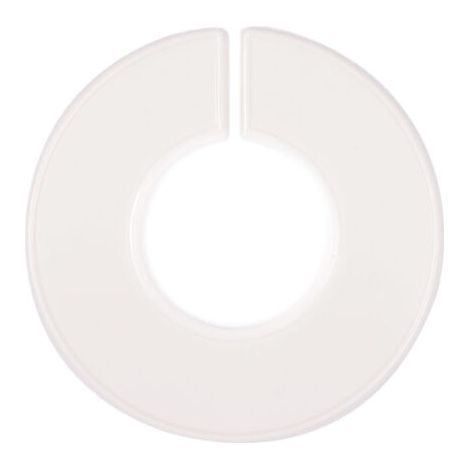Lot de 10 séparateurs de taille pour porte-vêtements, cintres ronds pour garde-robe (blanc) (1/3)