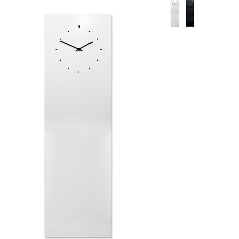 Orologio da parete verticale lavagna magnetica design moderno - Grigio (1/5)