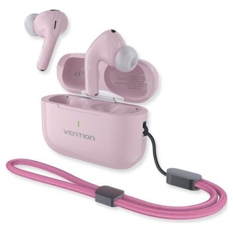 Auriculares Bluetooth Vention Echo Lite E11 Plus con estuche de carga/ Autonomía 30h/ Rosas