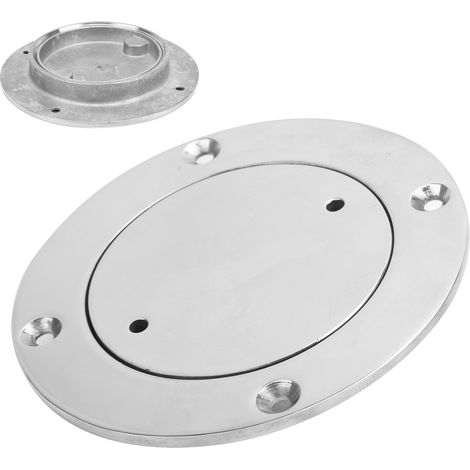 Deckplatte mit 3-in-1-Schlüssel aus hochglanzpoliertem Edelstahl 316, Bootsbeschlag, wasserdichtes Bootszubehör (1/5)