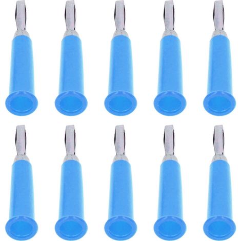 Lot de 100 connecteurs banane en laiton, alliage de zinc et ABS soudés, pour batteries de camions, 4 mm, bleu (1/5)