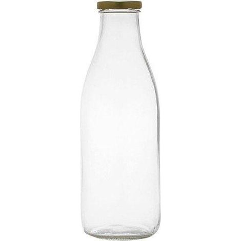 Tapón Jocondi Botella elegante vidrio blanco 1L