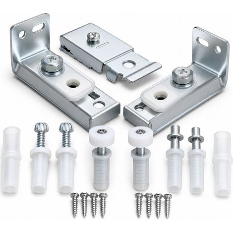 Kit 2 Pivot Haut Métal pour Porte Pliante 2 Vantaux (1/5)