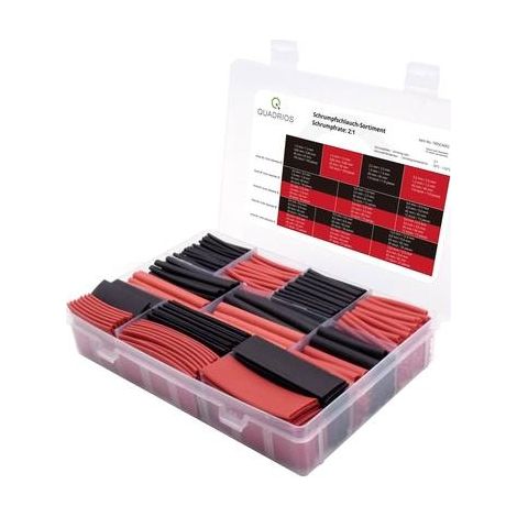 Quadrios Fundas Termoretráctiles Premium negras y rojas