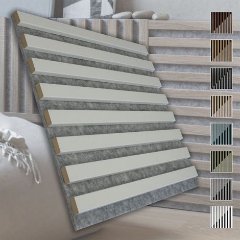 MARBET DESIGN Akustikpaneele Akustikquadrate 30x30cm und 40x40cm Wandverkleidung: 40x40 cm, Grau - Weiß (1/3)