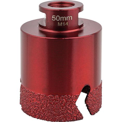 Couronne de perçage à sec pour carrelage Soldia Ø 50 mm, filetage M14