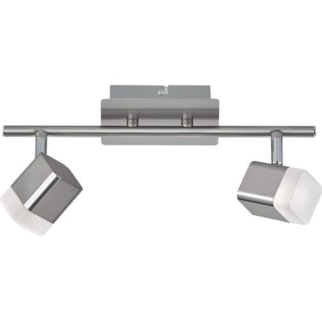 Plafonnier, Métal, 4 W, Nickel Matt/Weiß (1/5)