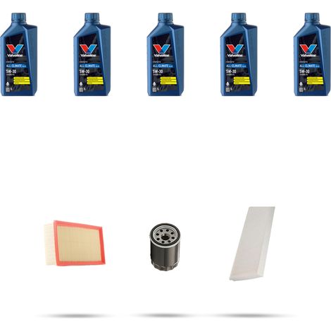 Kit tagliando 3 FILTRI e 5L OLIO compatibile con Peugeot 807 2.0 16V 100kw dal 2002 (1/5)