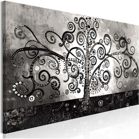 Tableau Winding Paths of Nature Narrow - 135 x 45 cm (1/4)