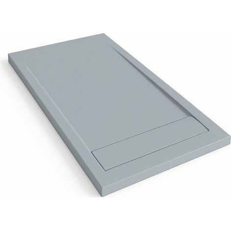 Duschwanne Bidai mit Rahmen Farbe Grau RAL 7040 70x150cm Abdeckung in Grau