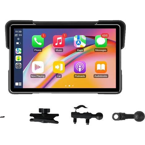 Digitales Motorrad-Armaturenbrett-Display, kabelloses CarPlay, Bluetooth-Konnektivität, 7,0 Zoll Carplay-TPMS (1/2)