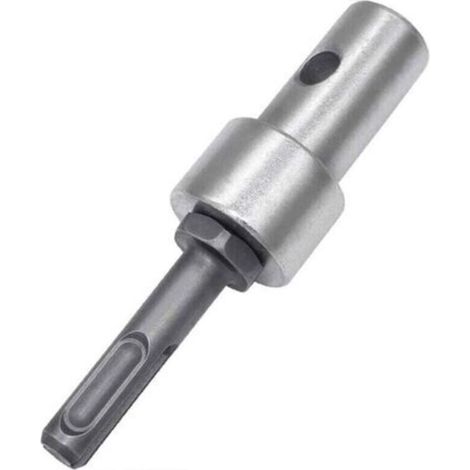 Adaptateur de perceuse tarière, adaptateur de tarière à glace, filetage sans clé, adaptateur de mandrin de perceuse à tige ronde (1/4)
