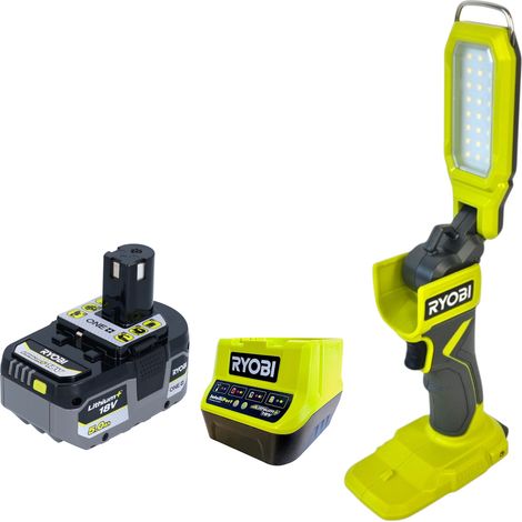 Lampe de chantier sans fil RYOBI RSL18-0 18 V 800 lumens + 1 batterie 5,0 Ah + chargeur (1/5)