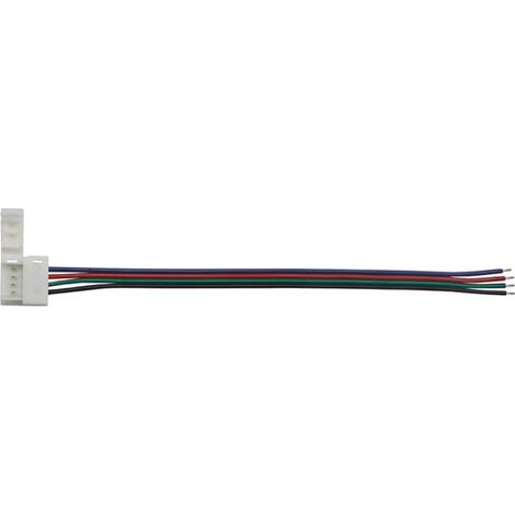 Velleman CABLE CON 1 CONECTOR PUSH PARA TIRAS LED FLEXIBLES - COLOR RGB - 10 mm