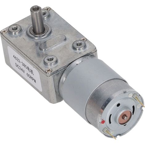 24-V-Gleichstrom-Schneckengetriebemotor, hochpräzises Rechteckgetriebe, 60 U/min, hohes Drehmoment, leiser Betrieb, für Automatisierungs- und Heimwerkerprojekte (1/5)