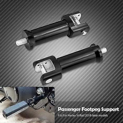 Motorrad-Soziusfußrasten-Set, schwarz, für Harley Softail Fatboy Low Rider Breakout Fxbb 2018-2023 (1/5)