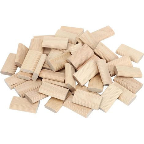 Beech Wood Tenons 8 x 40 mm, Pack of 50 Wood Accessories for Splicing Furniture, Cabinetmaking and Frames (1/5)