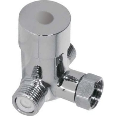 Desineo – Mélangeur eau chaude/froide 1/2 – Acier inoxydable – Clapet anti-retour – Entrée 20mm mâle, sortie 20mm femelle (1/3)