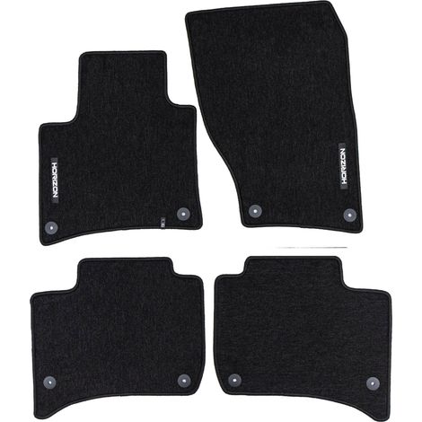 Tapis de Sol de Voiture pour Porsche Cayenne II 2010-2017 Velours Noir 4Pcs (1/5)