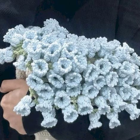 Couverture À Crocheter - Bouquet De Roses En Fleur - En Coton - Diamètre 110 Cm - Pour Adulte - Kit DIY (1/5)