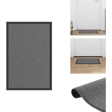 Paillasson Anthracite 40x60 cm - Paillasson - Paillasson De Porte - Paillasson De Bienvenue - Paillasson De Porte Extérieur (1/5)