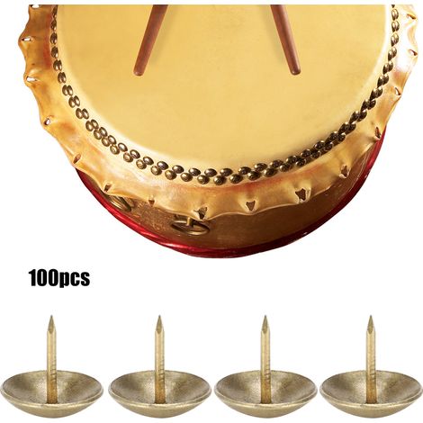 100 Clous de Rembourrage Cyan Bronze pour Boîte en Bois, Accessoires de Décoration de Meubles (1/5)