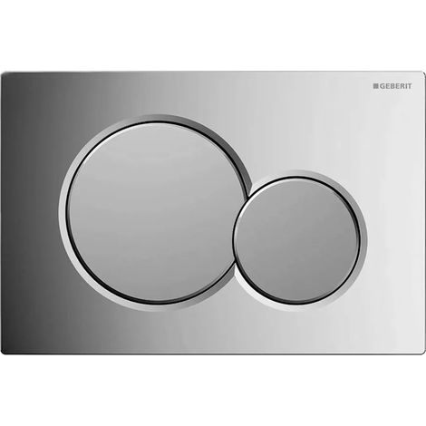 Geberit placca di comando Sigma 01 doppio tasto cromato satinato (1/2)