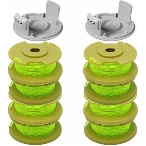 Ligne de bobine de remplacement de coupe-bordure de 11 pieds 0.080 pouces Compatible pour Ryobi O NE Plus AC80RL3 18v 24v 40v coupe-bordures sans fil, pièces de ligne de bobines de rechange à (1/5)