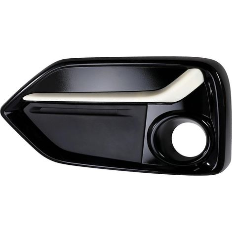 Embellecedor de la cubierta de la luz antiniebla del parachoques delantero izquierdo, cubiertas de los faros delanteros, marco del orificio para Honda Civic Type R 2017-2021 (1/5)