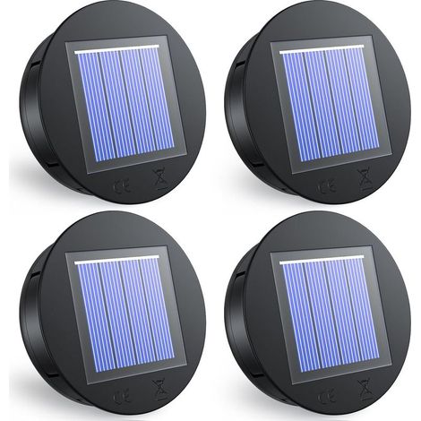 Pièces de rechange pour luminaires solaires 8cm, pièce de rechange pour luminaire solaire avec LED à lumière chaude, étanche IP65, pour lanterne solaire, luminaire de jardin (1/5)