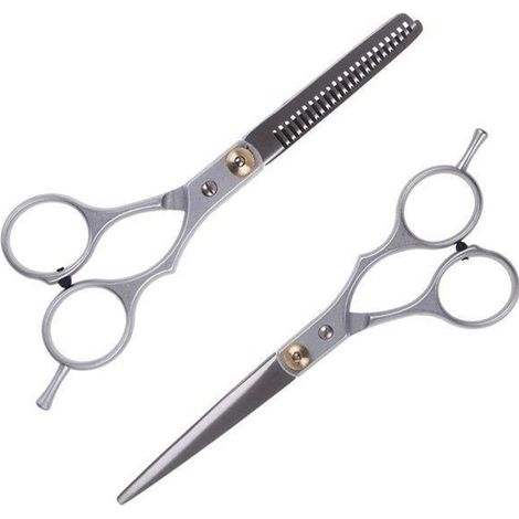 Haarschneideschere – Effilierschere – hohe Qualität – für alle Haartypen geeignet – Unisex (1/3)