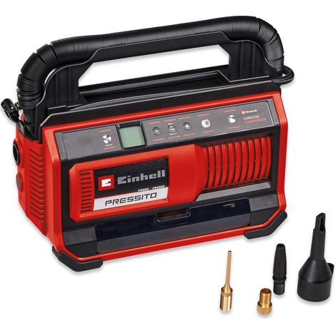 Einhell 18v Air Compressor 11 Bar PRESSITO 18/25 Car Tyres Wheels PXC - Bare (1/5)