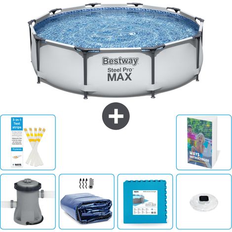 Bestway Piscina Bestway Steel Pro MAX Rotonda - 305x76 cm - 7-pezzi  S326 (1/5)