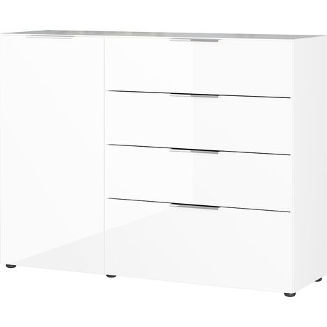 Sideboard 134 cm breit in weiß, OXFORD-01 (1/5)