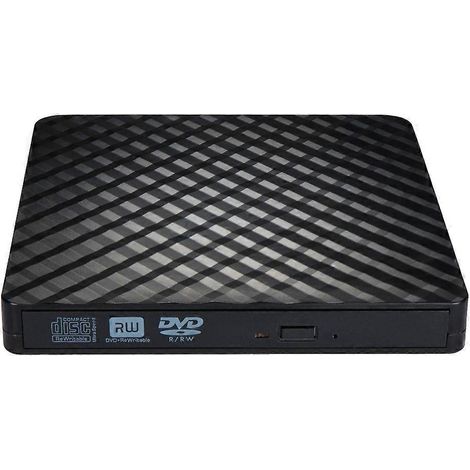 Lecteur CD/DVD externe, lecteur portable USB 3.0 et Type-C, graveur/réécriveur CD/DVD/CD-ROM, lecteur DVD (1/5)