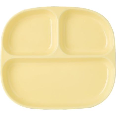 1 Assiette 3 Compartiments Porcelaine, Contrôle Portion Régime, Pour Salade Dessert Petit Déjeuner (1/5)